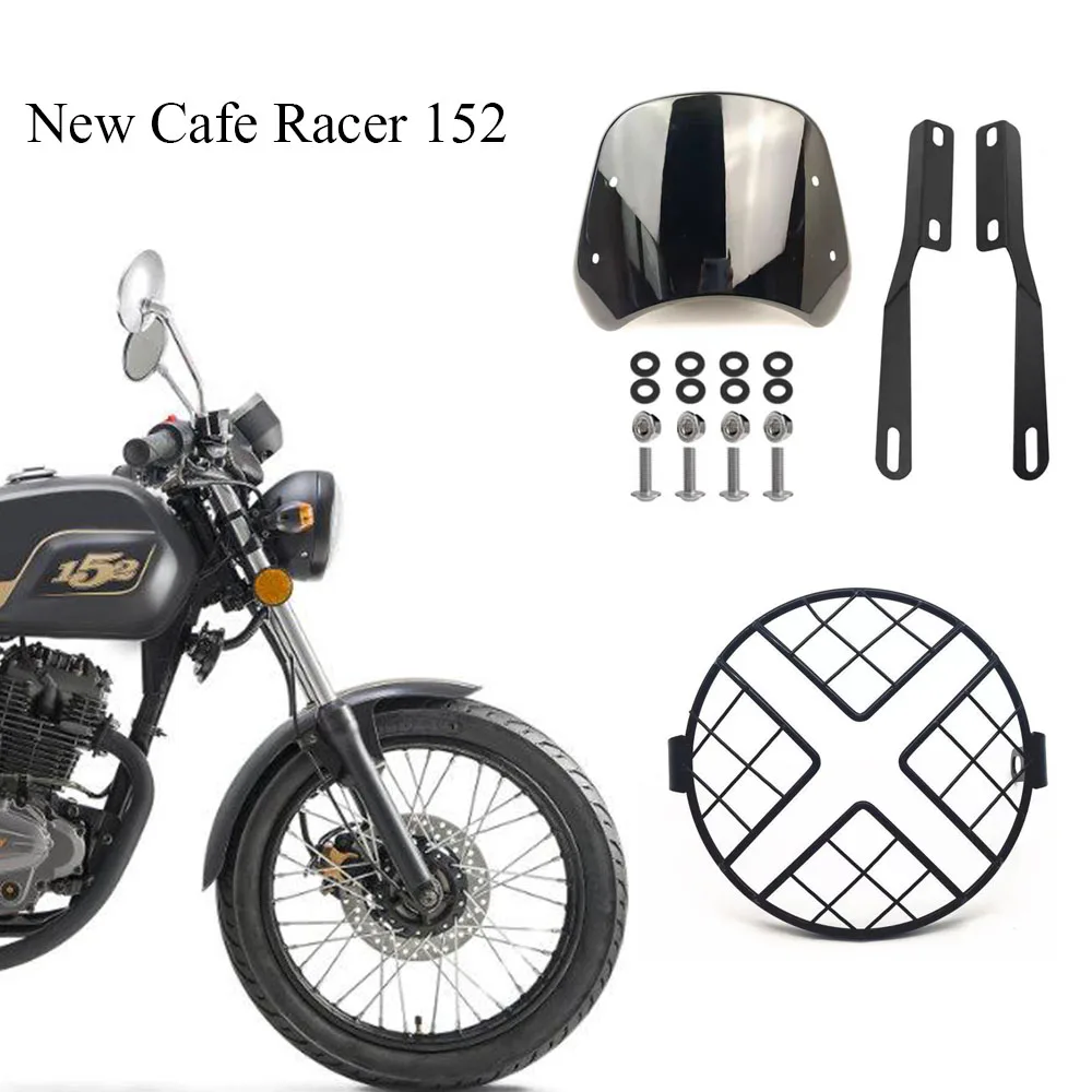 

New Motorcycle Fit Keeway Cafe Racer 152 Lampshade Headlamp Guard For Keeway Cafe Racer152 Cafe Racer 152