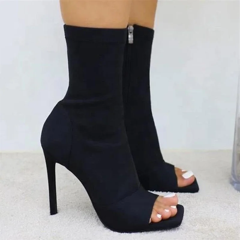 

Women Boots Sexy High Heels Boots For Women Ankle Boots Autumn Winter Shoes Women Heels Black Botas Mujer Strip Pole Dance Shoes