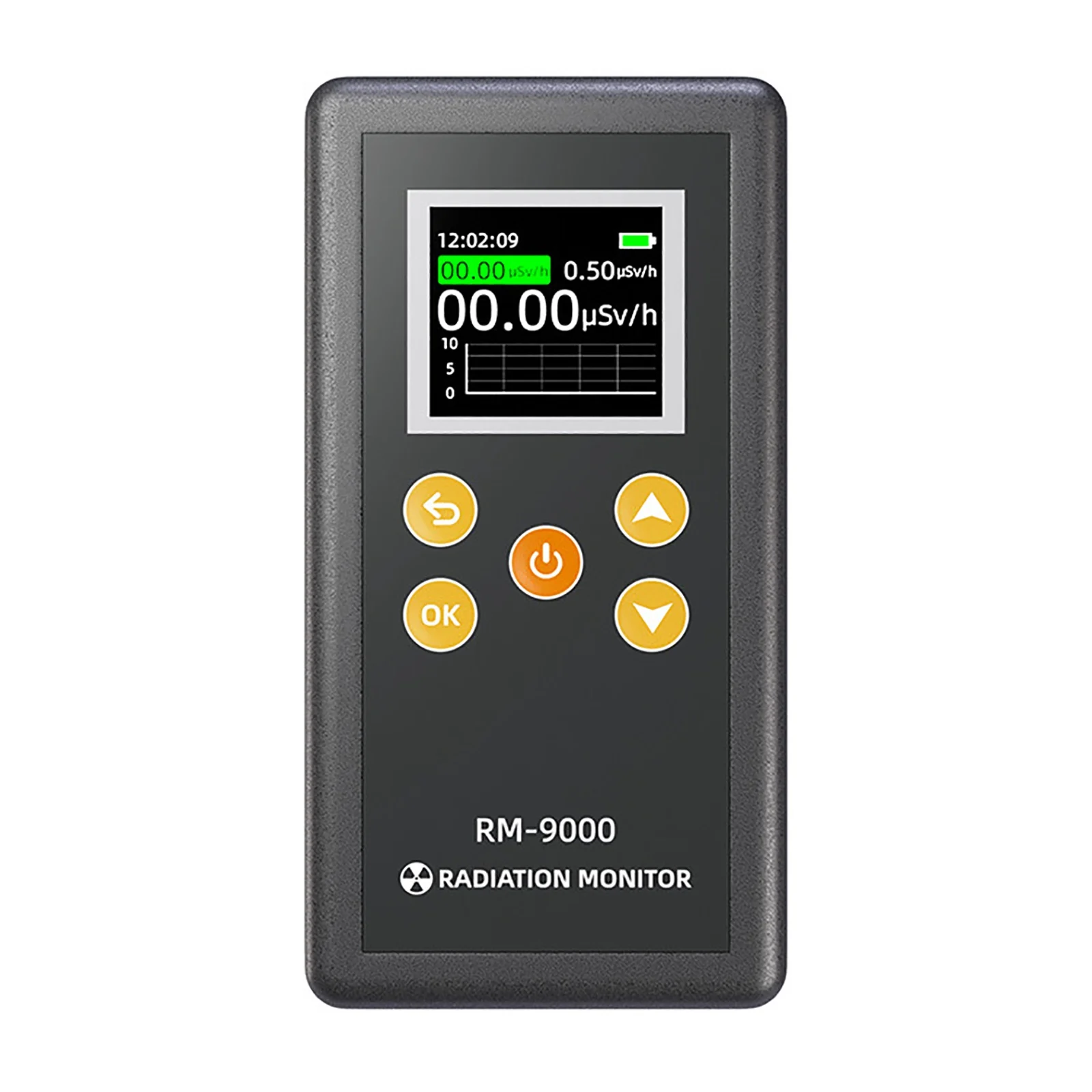 

Electromagnetic Ionization Marble Radioactive Ray Radiation Tester Professional Geiger Counter Nuclear Radiation Detector Black
