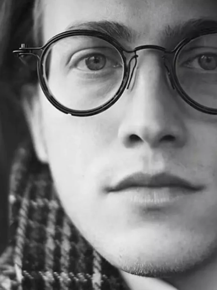 

Fashion MEIRONG Alloy Round Glasses Frame Men Custom Myopia Prescription Eyeglass Lenses Women Retro Metal Blue Light Eyeglasses