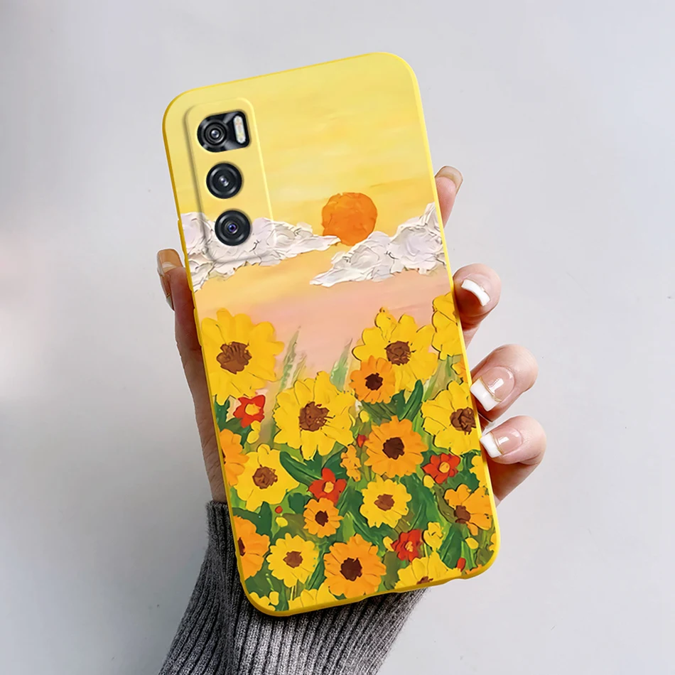 ДЛЯ Vivo V20 SE ЧЕХОЛ Funda Cute Bear мультяшный Матовый Бампер противоударный чехол для VivoV20