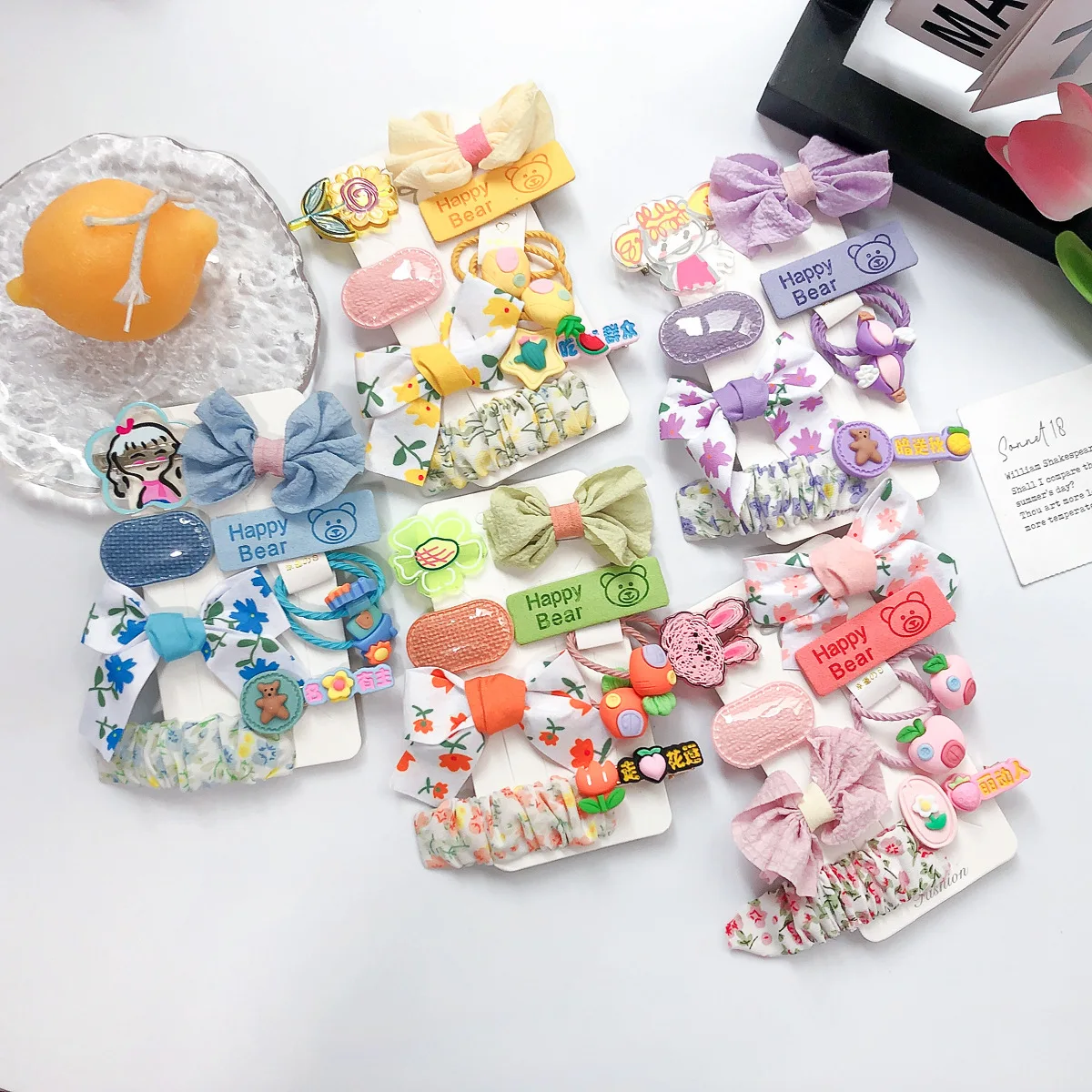 

Children's hairpin cute cartoon suit baby doesn't hurt hair side hairpin girl broken hair bangs hair accessories