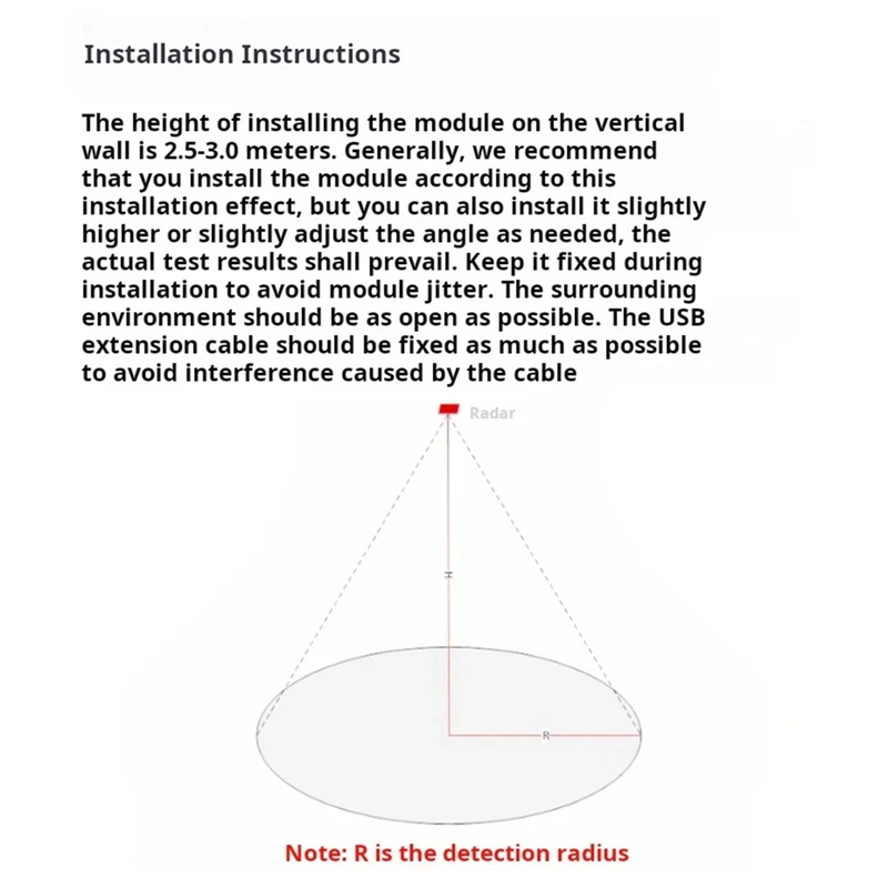 Радар миллиметровой волны 60 ГГц высокоточный многоместный радар для обнаружения