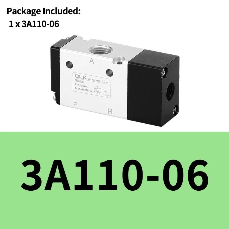 3A110-06 3A210-08 3A310-10 3A410-15 2-позиционный 3-ходовой реверсивный клапан управления