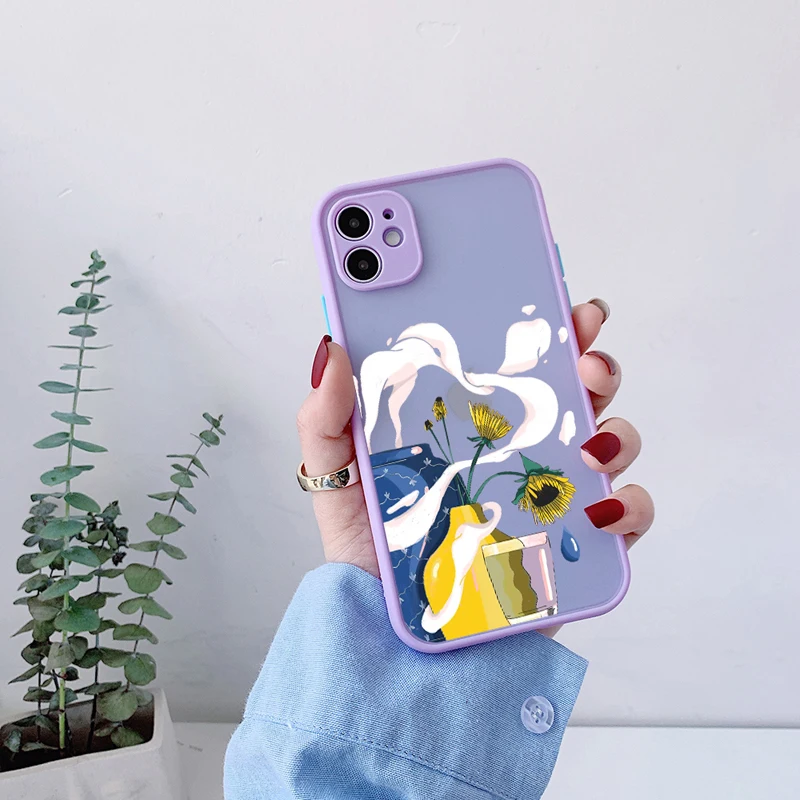 

Butterfly campanula rose Flower Phone Case For iphone 7 8 plus 12 13 mini 11 14 pro max X XR XS Max Hard Shockproof Shell Cover