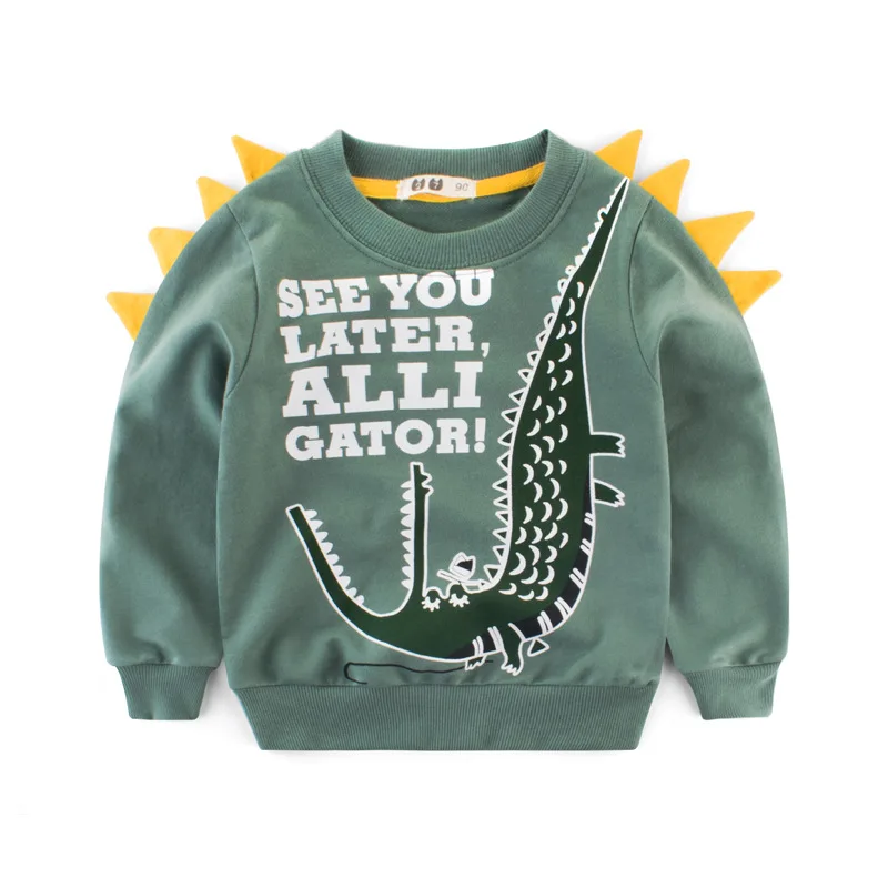 Cartoon Kids Sweatshirts 2023 New Spring Autumn Clothes Boys Hoodies Fashion Long Sleeve O-Neck Pullover Top Kids Outfit