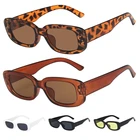 Прямоугольные модные маленькие квадратные винтажные велосипедные солнцезащитные очки для женщин и мужчин, спортивные солнцезащитные очки, прямоугольные очки UV400