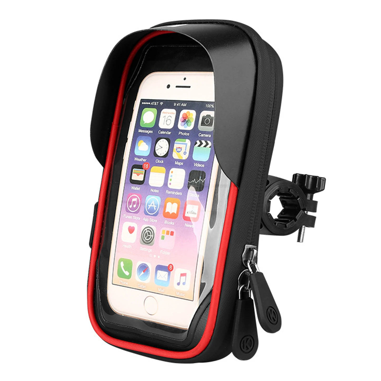 

Upgrade Motorcycle Phone Holder Touch Screen Waterproof Navigation Phone Support Cards Storage Bag Pouch