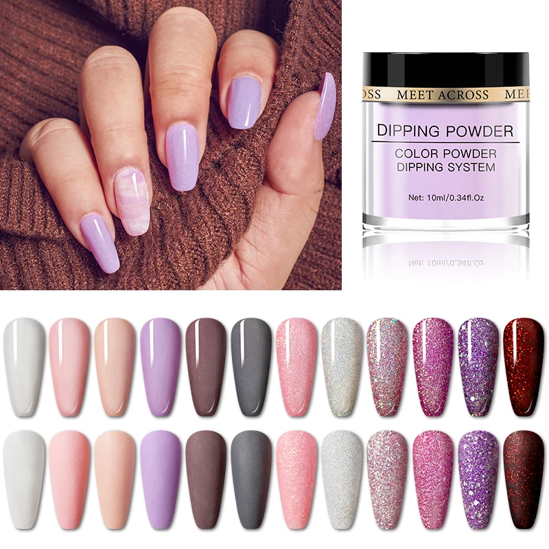 Маникюрный Пигментный Порошок для дизайна ногтей MEET ACROSS | Красота и здоровье