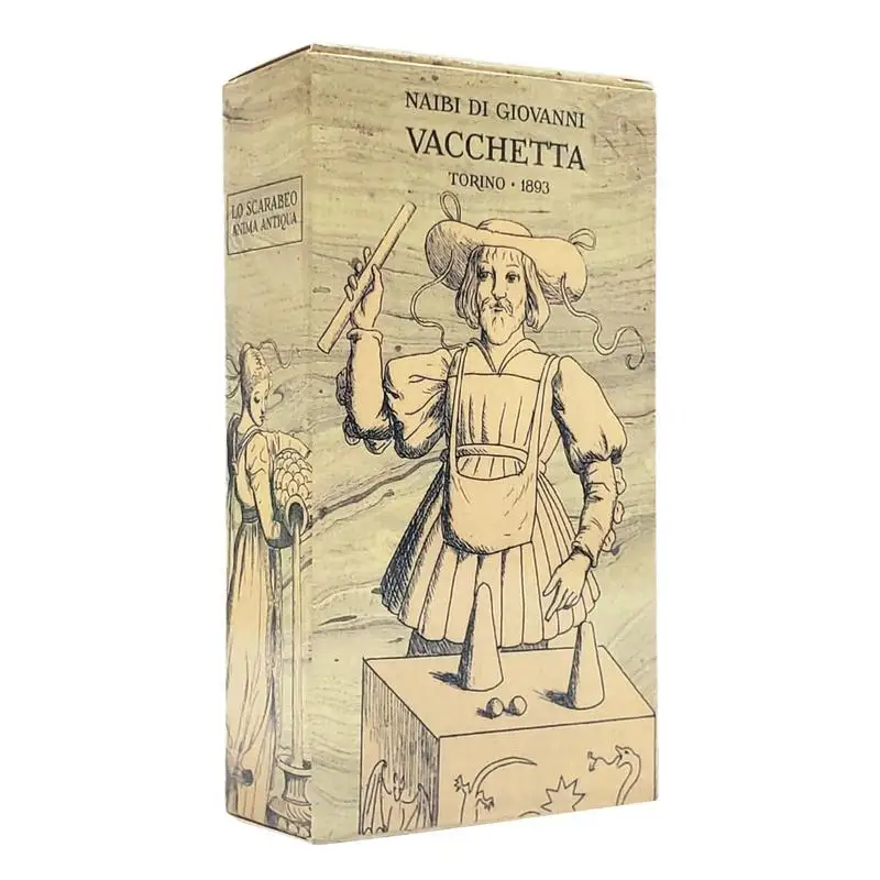 

Naibi Di GiovanniVacchetta Card Tarot 78 Pocket Deck Tarot Comics Tarot Cards English Version Playing Cards Table Divination