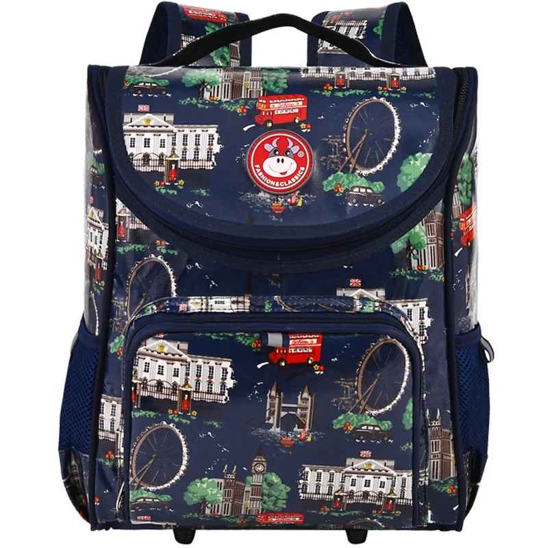 Школьные портфели для мальчиков и девочек, Детские Водонепроницаемые складные ортопедические рюкзаки для учеников начальной школы