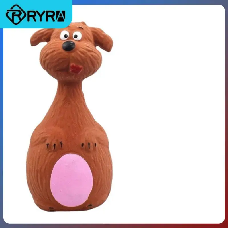 

Small Large Dogs Bite Resistant Sound Squeaky Pet Rubber Vocal Toys 13×6cm Dog Toys Comfortable Latex Big Belly Cartoon Toy Soft