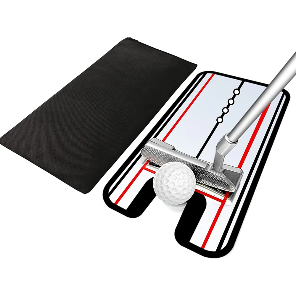 Golf Putting Alignment Mirror Improve Putting Setup Eye Placement Shoulder Alignment Putter Starting Line Golf Putting Aids