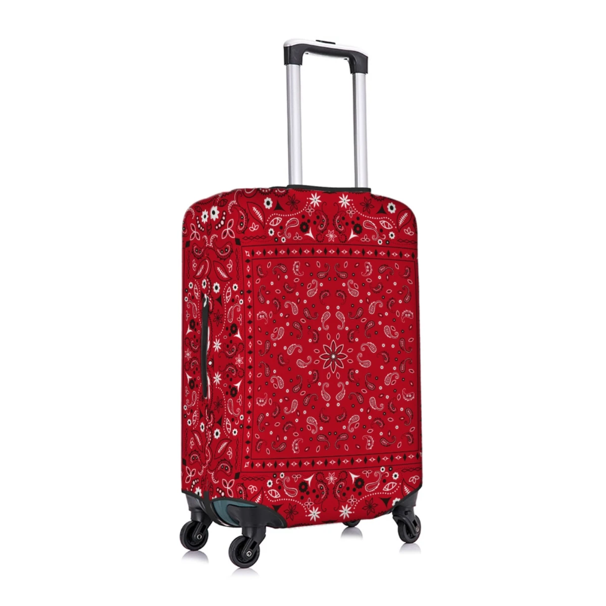 Paisley Style Travel Accessory Luggage Covers High Elastic Fabric Protects Luggage From Dust And Scratches For Suitcase 18-32in