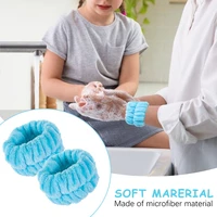running soft to touch prevent liquid from for washing face microfiber absorbent spa wrist washband face wash wristbands