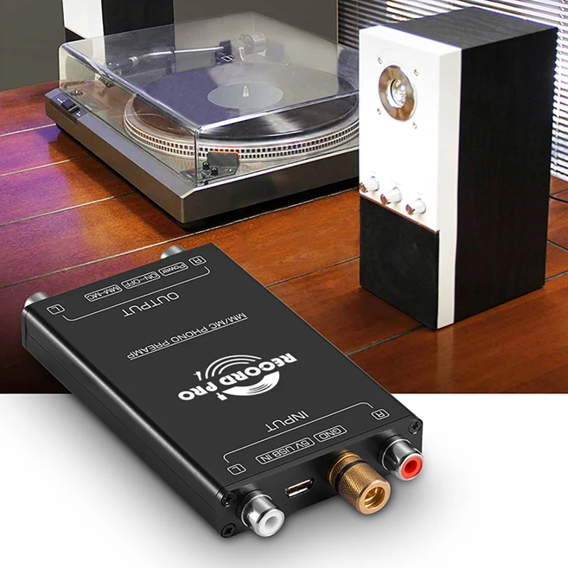 Mini MM MC Phono Stage Preamp Виниловый проигрыватель проигрывателей Попередний усилитель