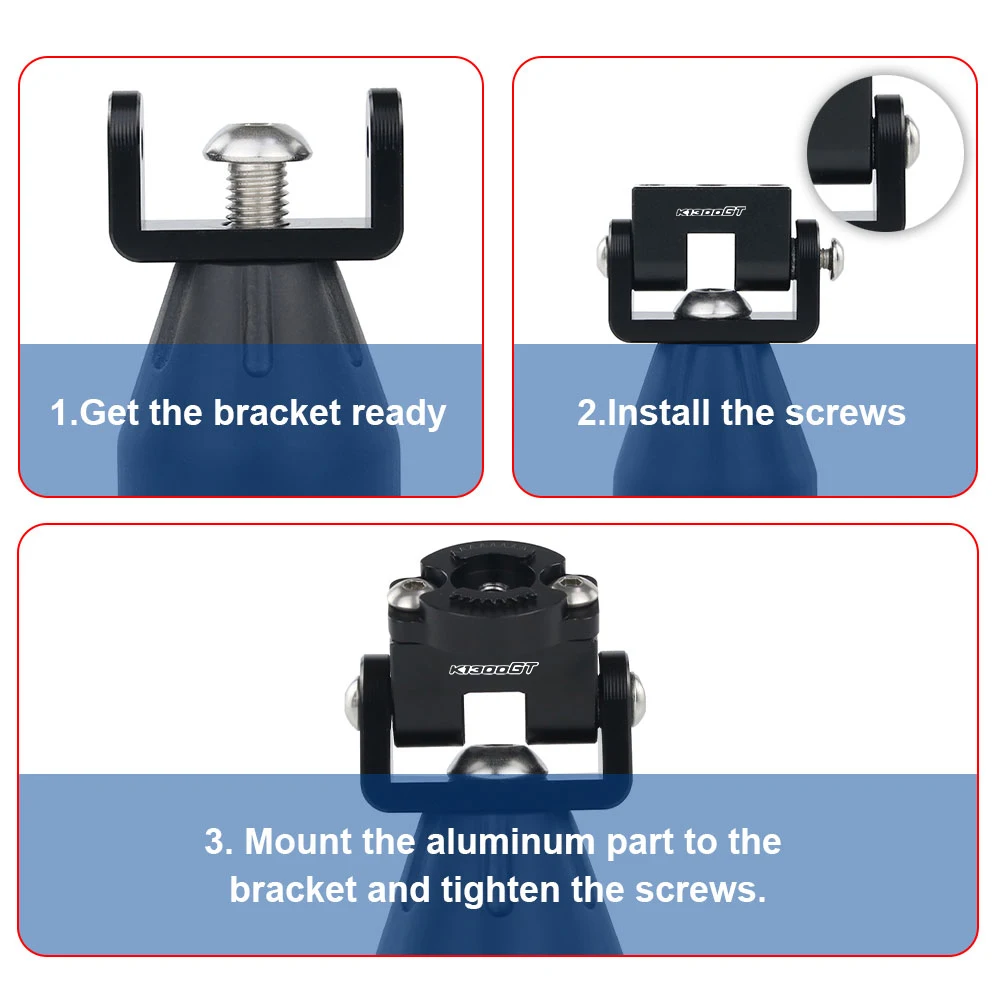 Мотоциклетное GPS-крепление подходящее для BMW K1300R K1300S K1600GT K1600 Bagger K1600GTL держатель