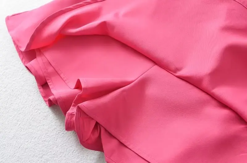 Dave&Di EnglandIns Fashion Blogger High Street Sashes Min Skirt Sexy High Waist Colorful A-line Culottes Shorts Women