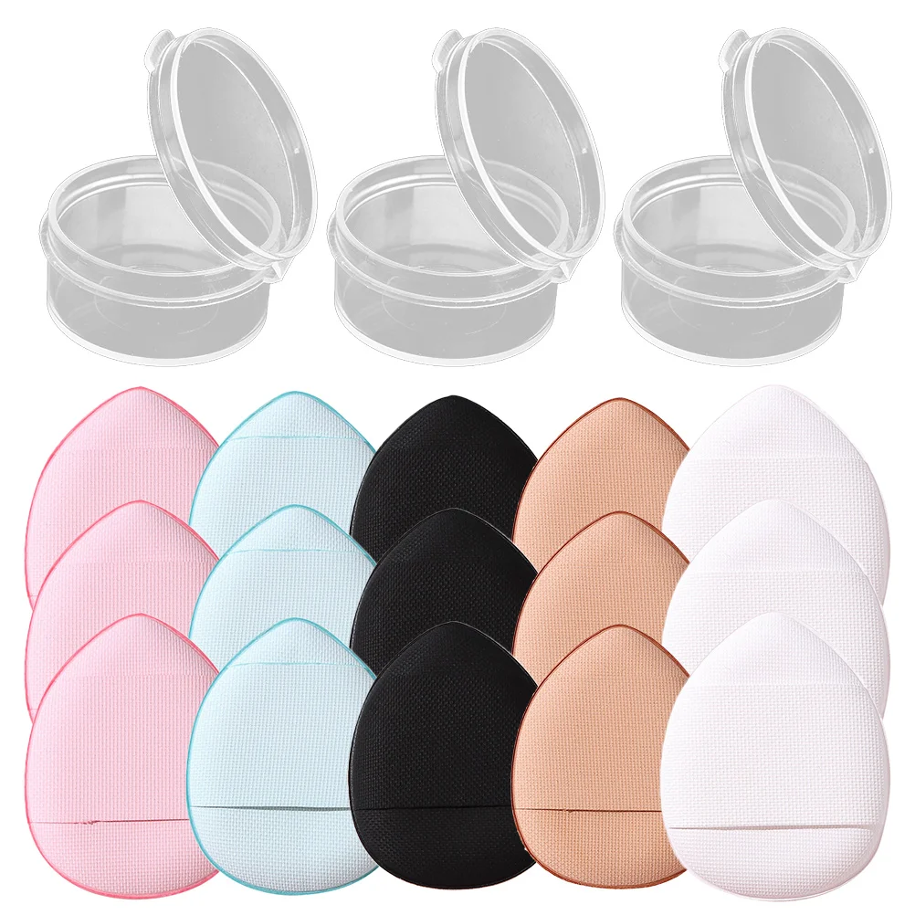 

Makeup Puff Powder Sponges Mini Blending Blender Beauty Puffs Finger Foundation Loose Toolstriangle Cream Portable Pads Eyedry
