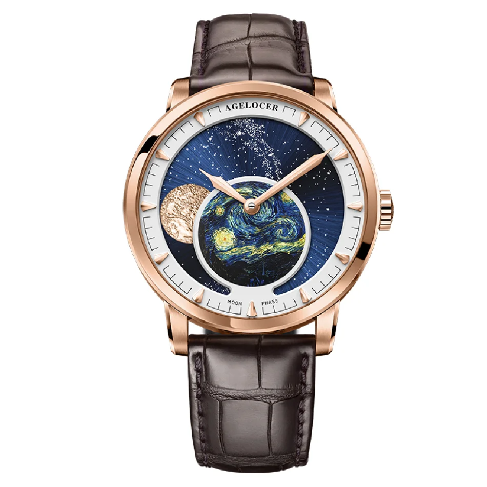 

PP Moon Phase Watch Mens Watches Luxury Brand Power Reserve 80 Hours Moonphase Mechanical Self-winding Watch 6401D2