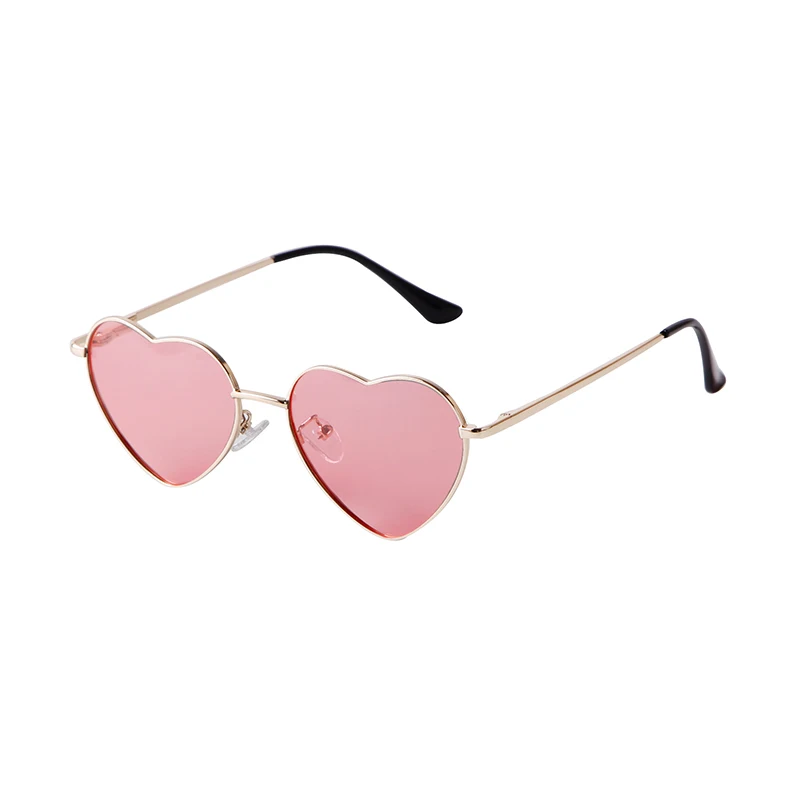 Vintage Polarized Red Sunglasses Women Brand Design Pink Heart Love Shaped Frame Sun Glasses Valentine's Day Gift Shades Eyewear