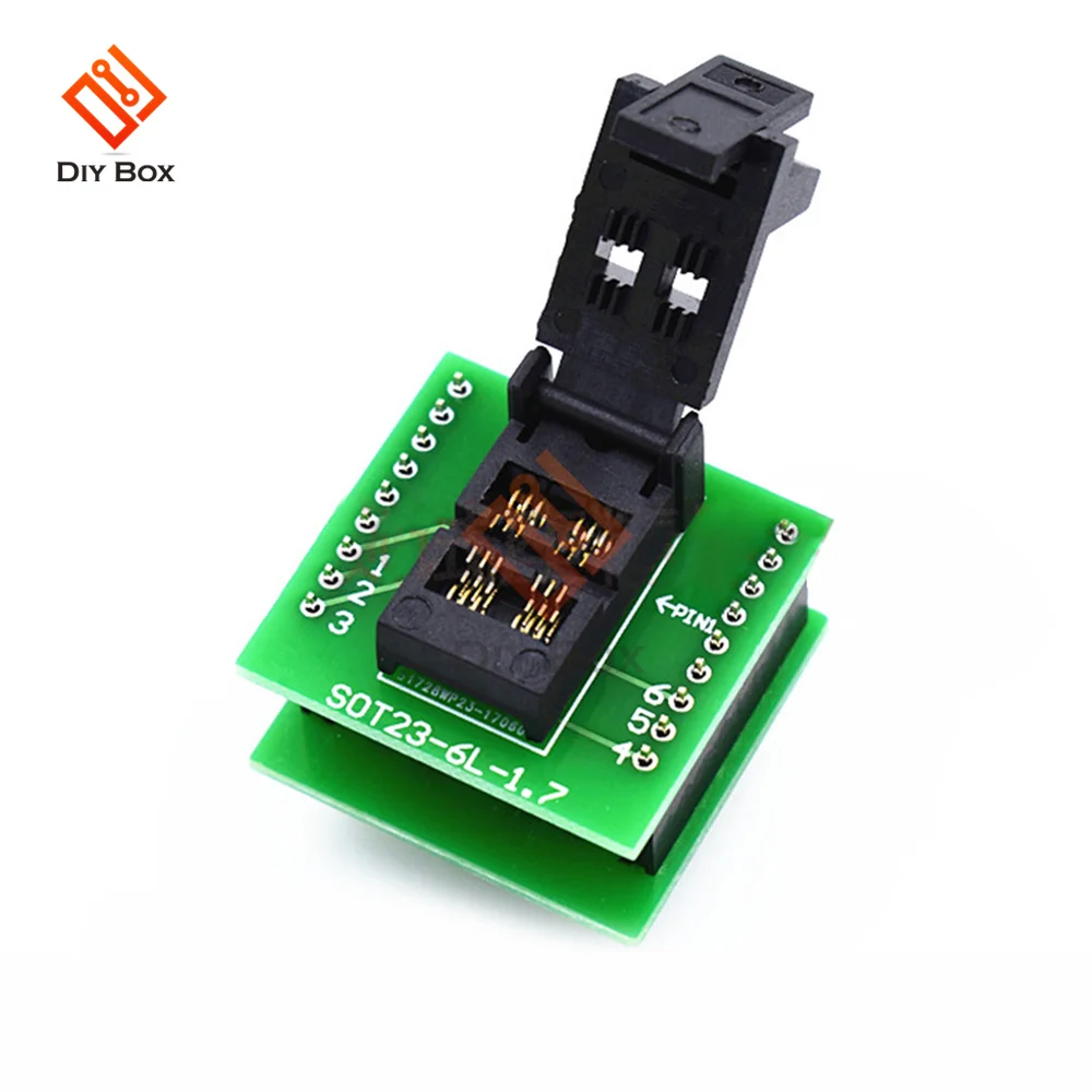 

SOT23-3-6L-1.7 IC Programmer Adapter Chip Test Socket Burning Seat Fixture Plastic Width 1.7MM