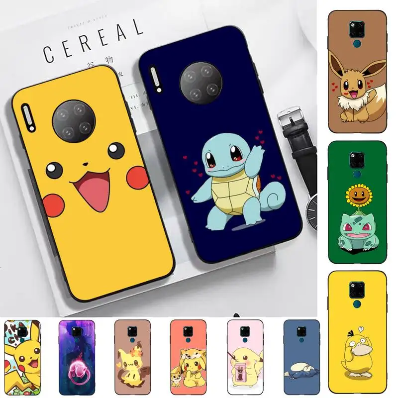 

BANDAI Pokemon Phone Case for Huawei Mate 20 10 9 40 30 lite pro X Nova 2 3i 7se