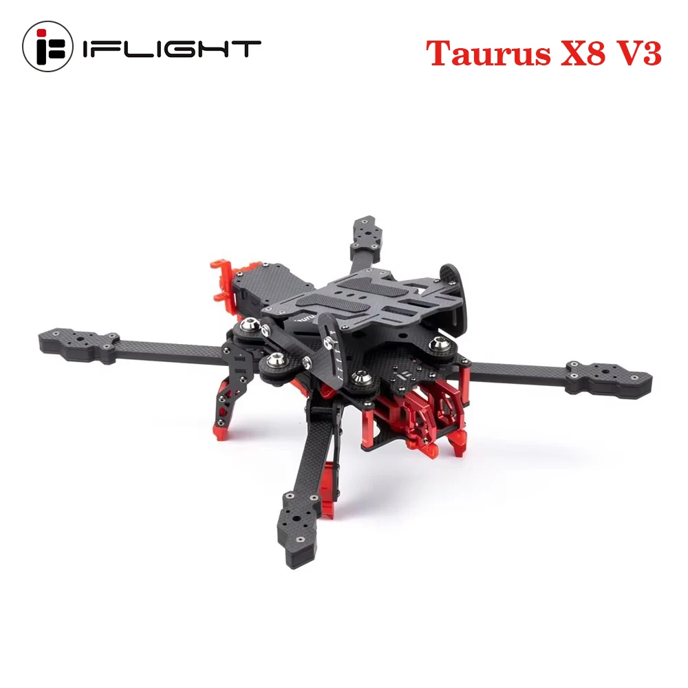 IFlight Taurus V3 X8 HD Cinelifter Frame Kit Wheelbase 320 мм 8 Arm Compatible 3110 Motor HQ 8X4X3 Пропеллер для RC FPV Drone