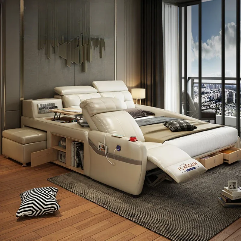 Высококачественная Скандинавская двойная кровать Королевский предмет для