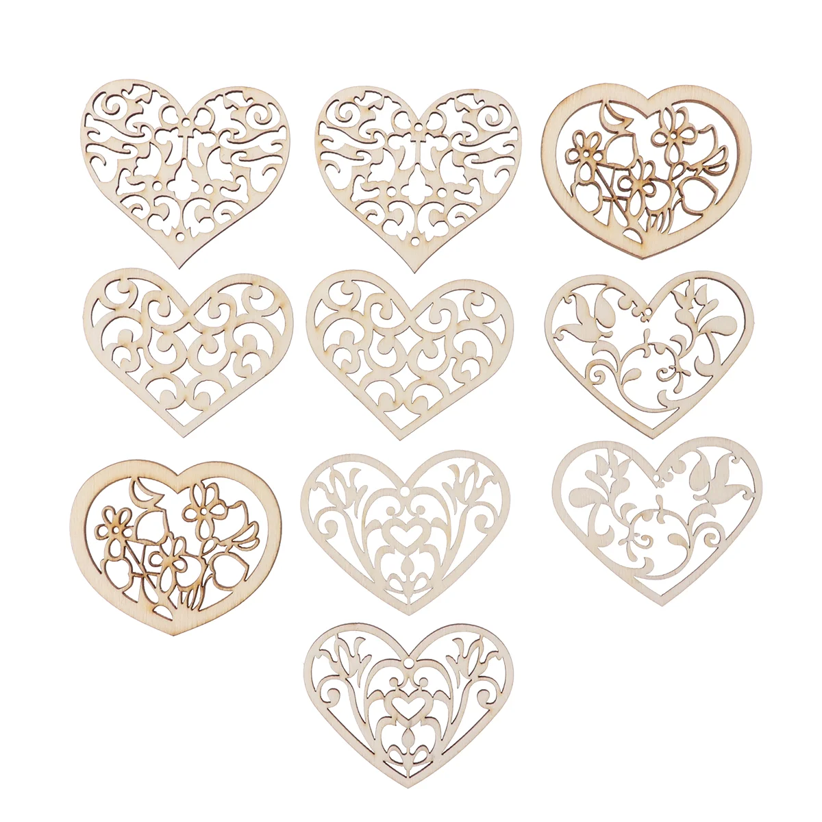 

Wood Heart Wooden Slices Crafts Ornaments Shapes Valentine Discs Chips Tags Cutout Blank Day S Mother Piece Wedding