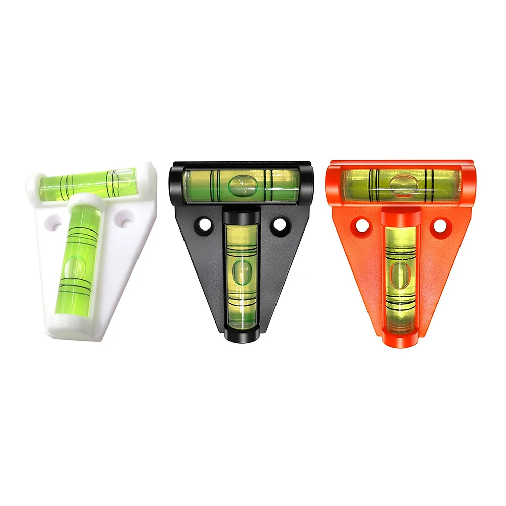 

T-Type Spirit Level 2 Ways Plastic Measuring Vertical and Horizontal Adjuster Bubble Shell Measuring Tools Trailer Motorhome