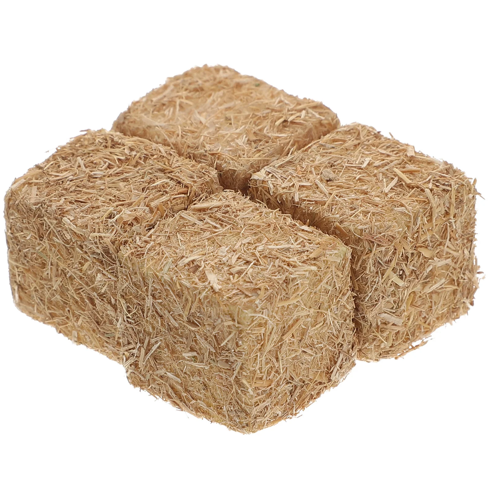 

4 Pcs Mini Haystack Figurines Home Decor Garden Ornament Decorations Autumn Yard Simulated Wood DIY Sand Table Scene Fake