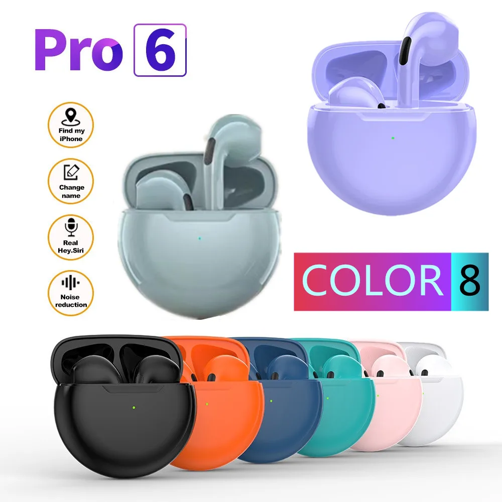 

Air Pro 6 TWS Touch Control Wireless Headphones Bluetooth Earphones Sport Earbuds Pods Music Headset For Iphone Xiaomi phones