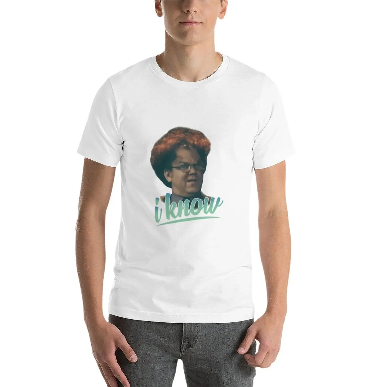 Мужская футболка Dr Steve Brule &quotI Know" хлопок