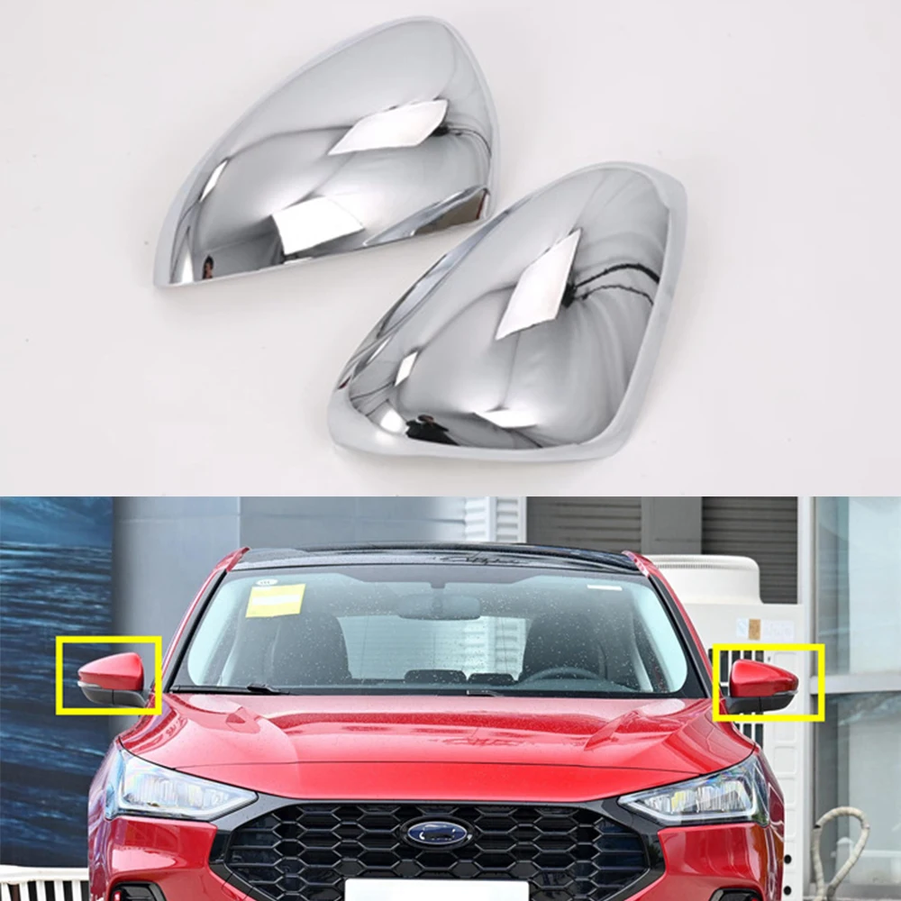 

YAQUICKA Car Rearview Mirror Cover Trim ABS Styling For Ford Focus 2019-2022 Exterior Auto Molding Accessories