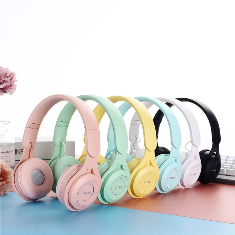 

Headworn Wireless Headphones 5.0 Bluetooth Headphones Foldable Mini Portable Microphone Sports Headphones Game Headphones
