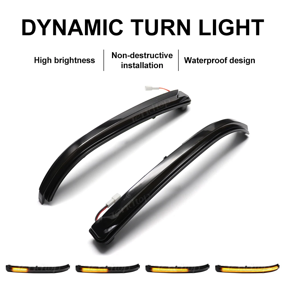 

Мигающий поворотник для Peugeot 3008 5008, 2 шт., последовательный мигающий светодиодный указатель поворота для Citroen C5 Aircross 2017 2018 2019 2020