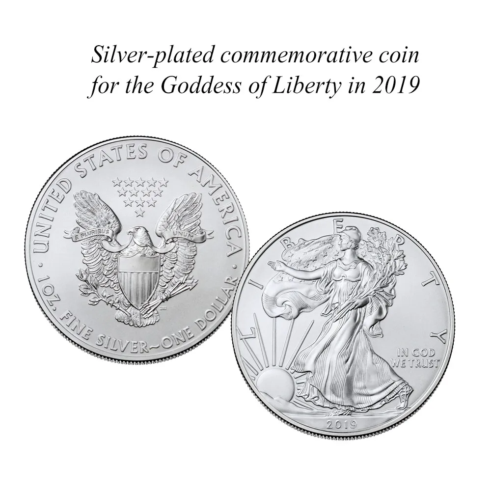 

2019 United States Of America Commemorative Coins Silver Plated Copy Coins Home Decoration Coin Collection Commemorative Cift