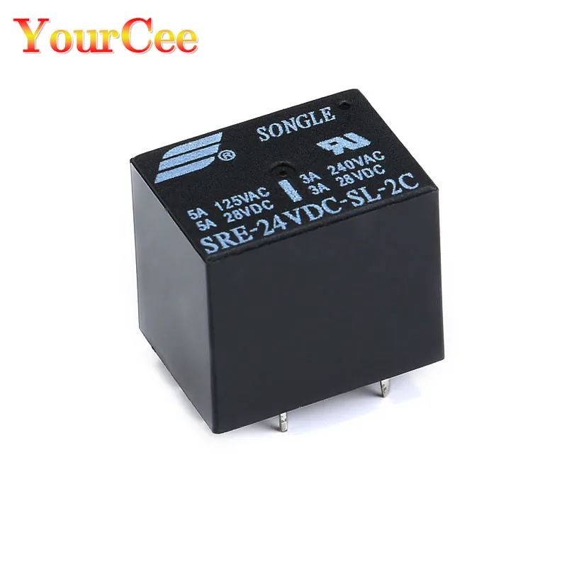 SRE-24VDC-SL-2C 24V 8PIN PCB тип DC реле мощности новинка оригинал |
