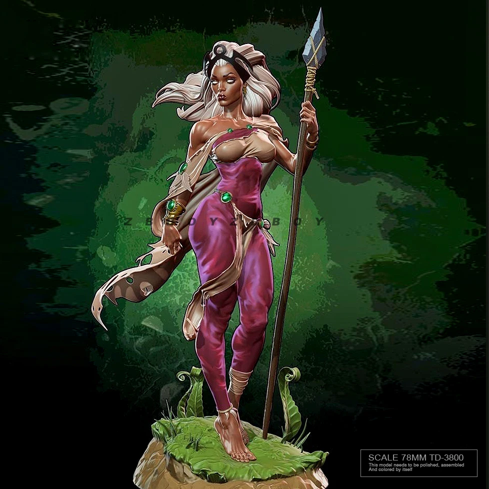 

78mm Resin model kits figure beauty colorless and self-assembled TD-3800