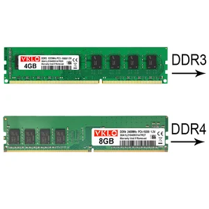 DDR3 DDR4 4GB 8GB 16GB Desktop Memory Ram Pc4 2133 2400 2666 3200 Mhz 1.2V Pc3 1066 1333 1600 1.5V UDIMM Memory Ddr3 RAM