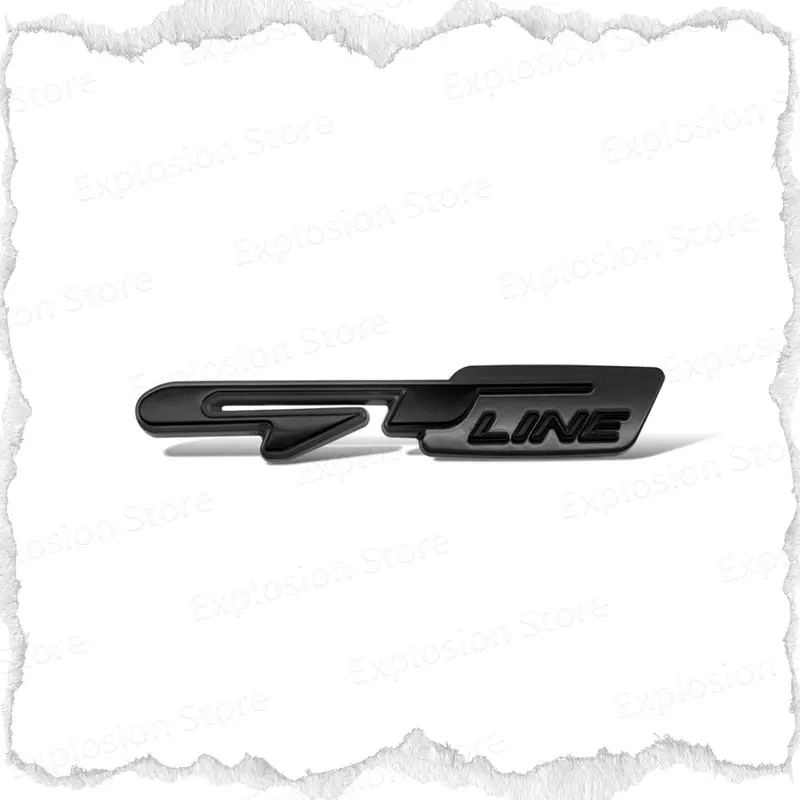 

Металлическая наклейка с логотипом GT Line для автомобильного декора, эмблема на головку автомобиля, гриль, значок на задний багажник, наклейки для Peugeot RCZ, Kia Sportage Rio K3 K5