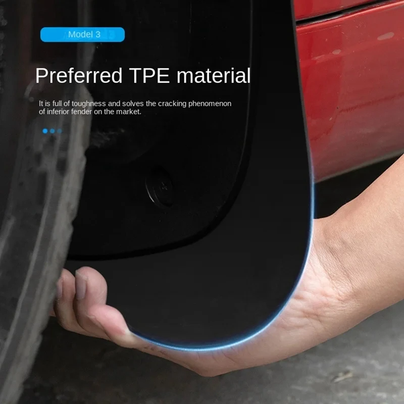 Брызговики для Tesla Model 3 Highland 2024 брызговики из ТПЭ защита от снега песка аксессуары