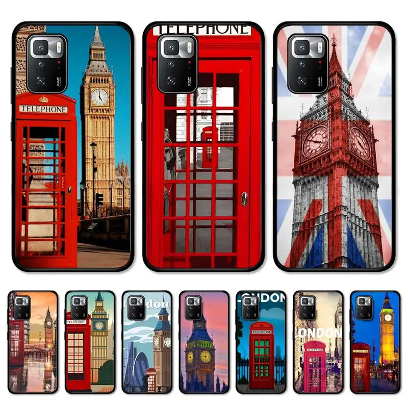 England Telephone Big Ben Phone Case for Redmi Note 8 7 9 4 6 pro max T X 5A 3 10 lite pro