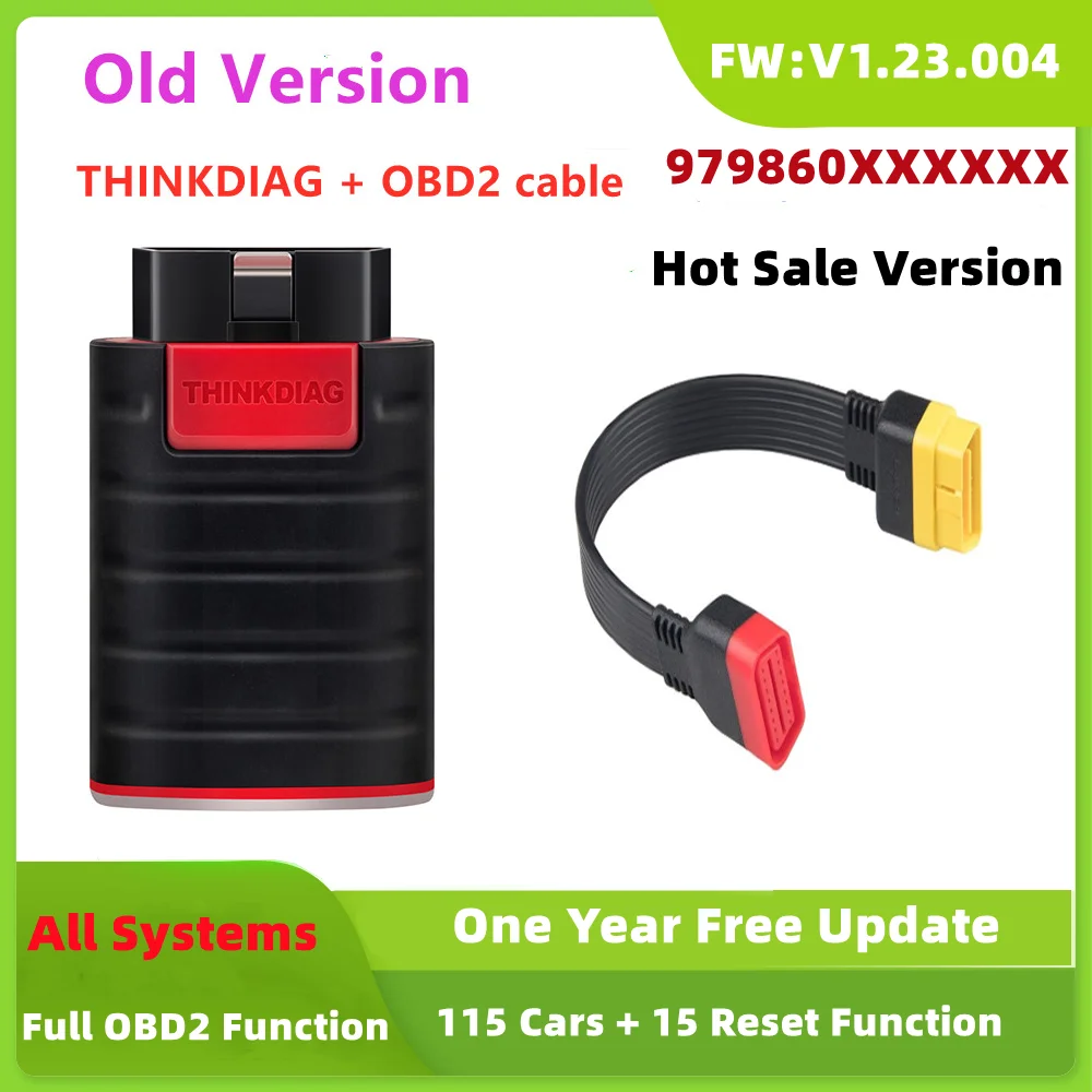 

Thinkdiag с программным обеспечением, старая версия, один год обновления, полная система OBD2, диагностический инструмент, мощный, чем Easydiag Golo AP200 PK ELM327
