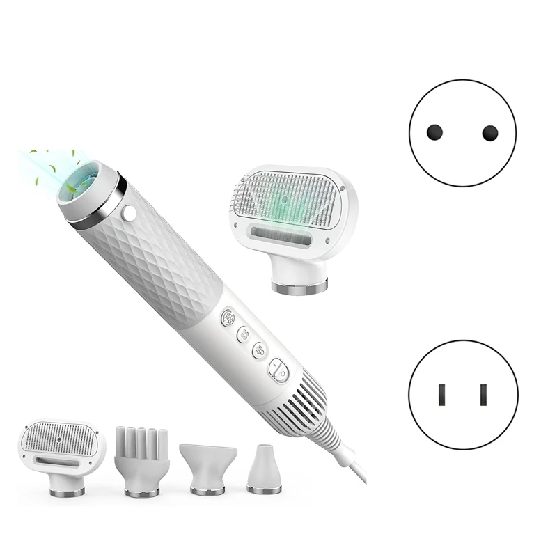

Dog Hair Dryer 5 In 1 Handheld Dog Dryer Pet Dog Blow Dryer With Temperature Adjustment Fit For Home Travel EU Plug