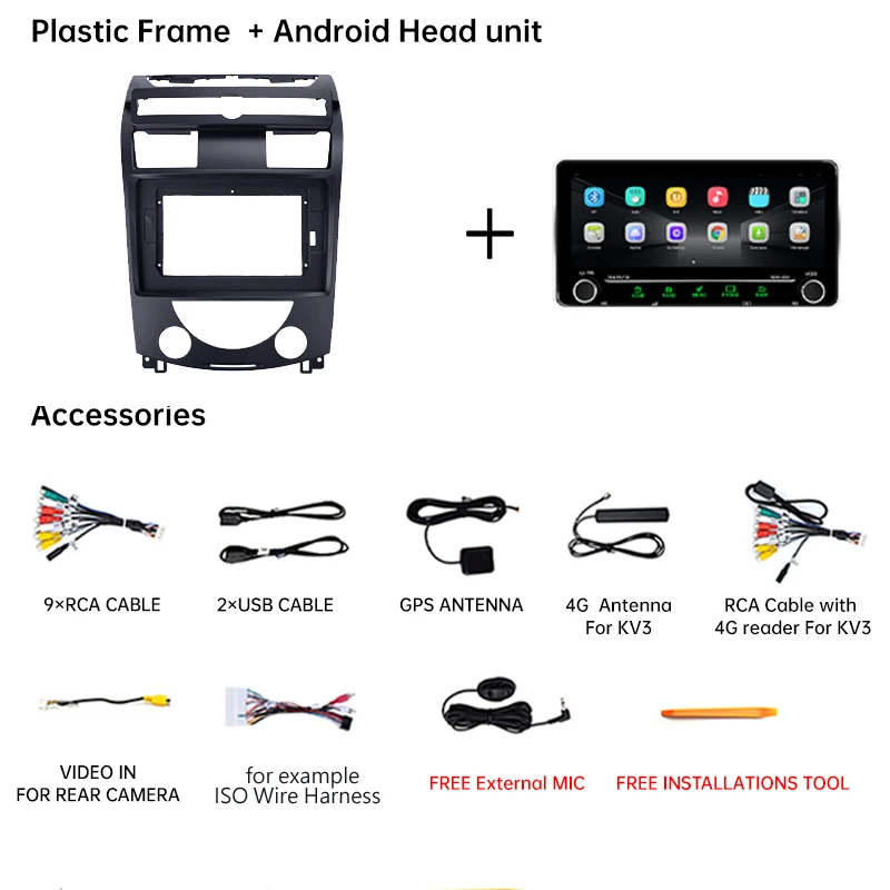 Автомагнитола 2 din 10 25 дюйма IPS Android для SsangYong Rexton Y250 II 2006-12 мультимедиа GPS-навигация