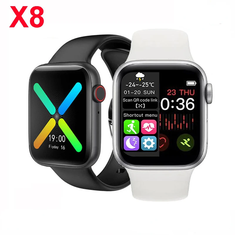 

IWO X8 Heart Rate Monitor Women's Watch Smart Watch Men's Smartwatch Bond Touch Fitness Tracker PKWatch Series 5 6 7 8