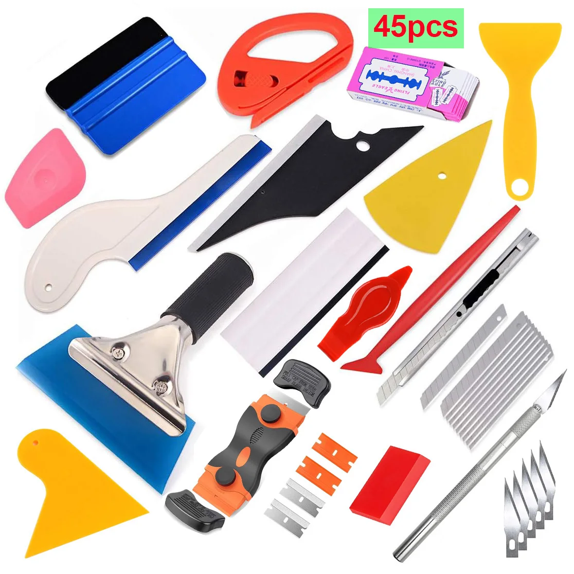 

Набор Инструментов Для Оклейки Авто Виниловой Пленкой, Комплект Для Тонировки Автомобильных Стекол