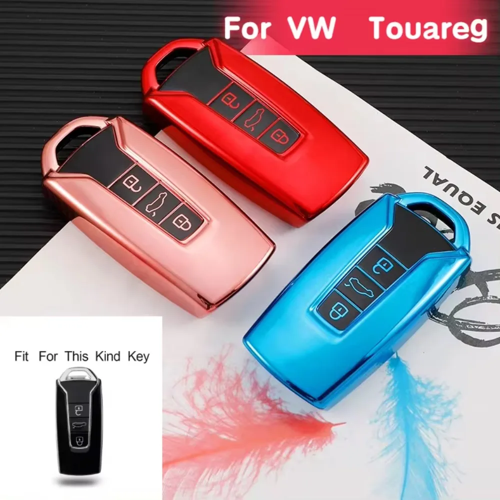 Высококачественный мягкий ТПУ чехол для автомобильного ключа Vw Volkswagen Touareg 2019 2020